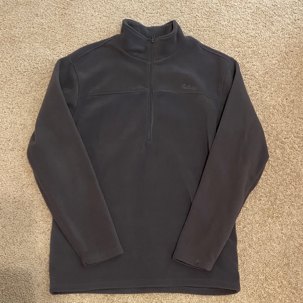 Cabela's Charcoal Quarter-Zip Fleece Pullover